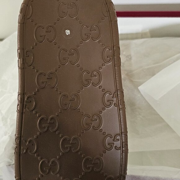 Gucci GG Boots with Crystals - Beige and Brown - Picture 7 of 7